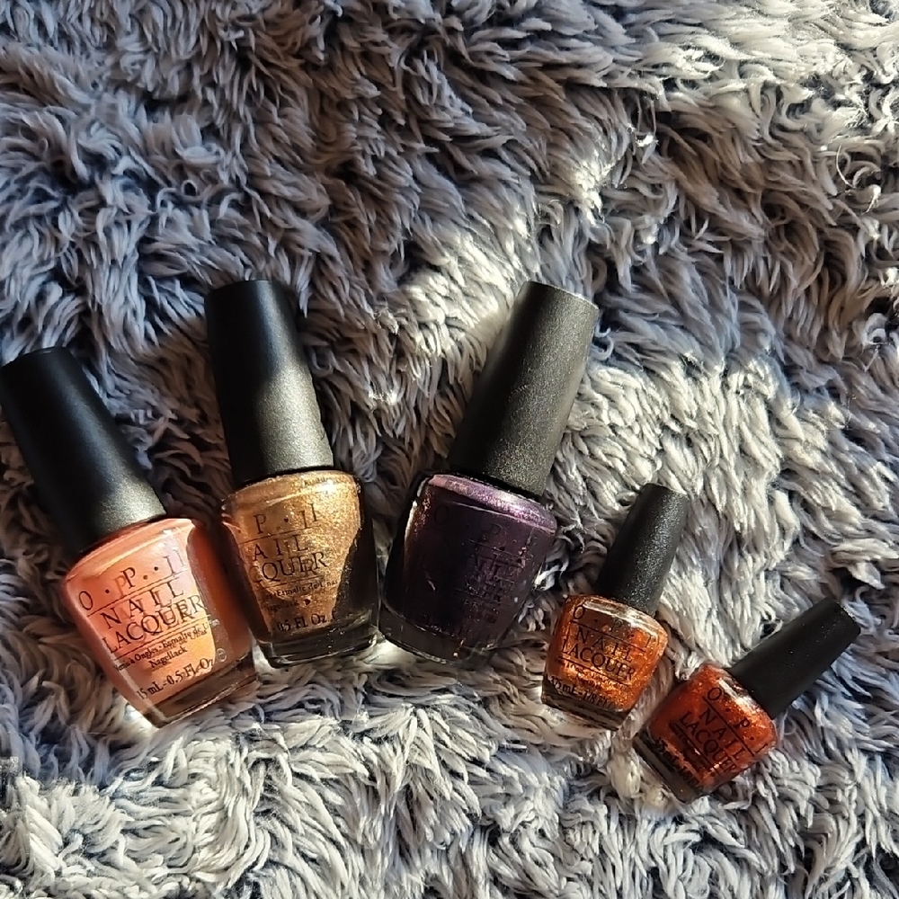 OPI Nail Lacquer Collection - Pink, Gold, Deep Purple, Copper